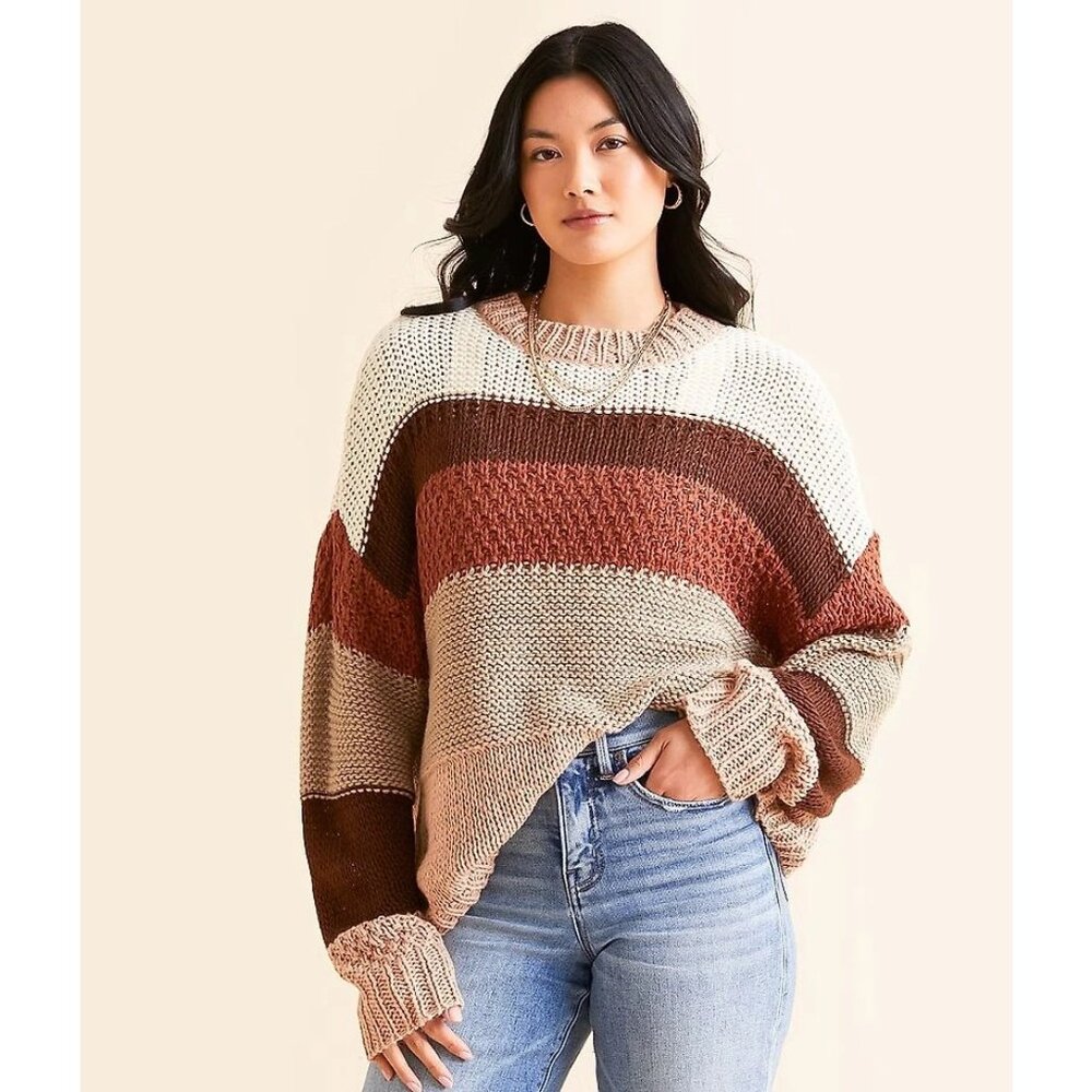 Buckle Daytrip Striped Knit Sweater XS